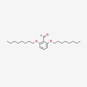molecular formula C23H38O3 B1489430 2,6-Bis(octyloxy)benzaldehyde CAS No. 1175455-04-5