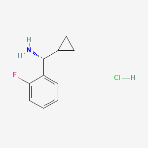 molecular formula C10H13ClFN B1489431 (R)-Cyclopropyl(2-fluorophenyl)methanamine hydrochloride CAS No. 1213846-75-3