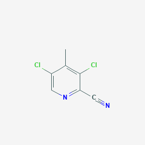 molecular formula C7H4Cl2N2 B14894320 3,5-Dichloro-4-methylpicolinonitrile 