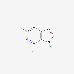 molecular formula C8H7ClN2 B1489436 7-氯-5-甲基-1H-吡咯并[2,3-c]吡啶 CAS No. 930790-43-5