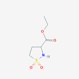 molecular formula C6H11NO4S B1489445 Ethyl 1,1-dioxo-isothiazolidine-3-carboxylate CAS No. 1253789-57-9