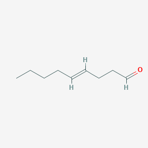 molecular formula C9H16O B148945 反式-4-壬烯醛 CAS No. 2277-16-9