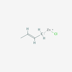 molecular formula C4H7ClZn B14894594 (E)-But-2-en-1-ylZinc chloride 