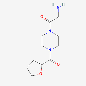 2-Amino-1-[4-(oxolane-2-carbonyl)piperazin-1-yl]ethan-1-one