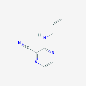 molecular formula C8H8N4 B1489468 2-Pyrazinecarbonitrile, 3-(2-propen-1-ylamino)- CAS No. 758695-68-0