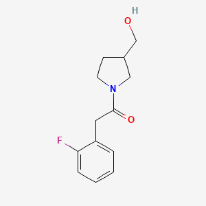 molecular formula C13H16FNO2 B1489469 2-(2-氟苯基)-1-[3-(羟甲基)吡咯烷-1-基]乙酮 CAS No. 1275095-84-5