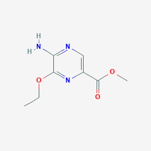 molecular formula C8H11N3O3 B14894692 Methyl 5-amino-6-ethoxypyrazine-2-carboxylate 