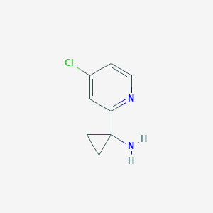 molecular formula C8H9ClN2 B1489471 1-(4-Chloropyridin-2-YL)cyclopropanamine CAS No. 1060808-97-0