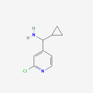 molecular formula C9H11ClN2 B1489473 (2-Chloropyridin-4-yl)(cyclopropyl)methanamine CAS No. 1270444-14-8