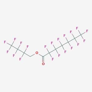 molecular formula C11H2F20O2 B1489474 2,2,3,3,4,4,4-七氟丁基全氟庚酸酯 CAS No. 1244856-11-8