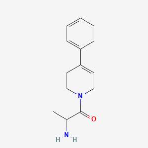 molecular formula C14H18N2O B1489478 2-氨基-1-(4-苯基-1,2,3,6-四氢吡啶-1-基)丙烷-1-酮 CAS No. 1218338-12-5