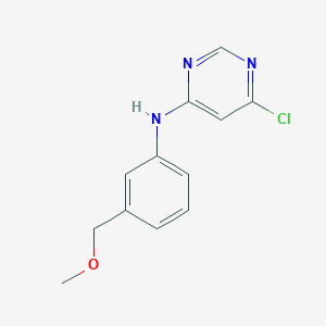 molecular formula C12H12ClN3O B1489480 6-chloro-N-[3-(methoxymethyl)phenyl]pyrimidin-4-amine CAS No. 1275675-47-2