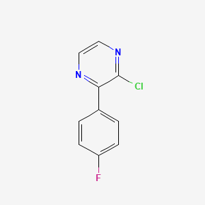 molecular formula C10H6ClFN2 B1489483 2-Chloro-3-(4-fluorophenyl)pyrazine CAS No. 1094461-27-4