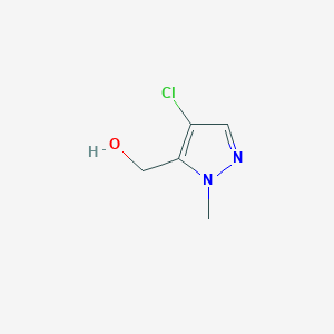 molecular formula C5H7ClN2O B1489485 (4-chloro-1-methyl-1H-pyrazol-5-yl)methanol CAS No. 1310379-29-3