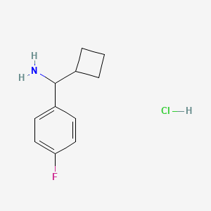 molecular formula C11H15ClFN B1489497 Cyclobutyl(4-fluorophenyl)methanamine hydrochloride CAS No. 2097950-16-6