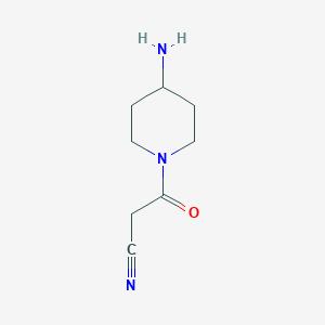 3-(4-Aminopiperidin-1-yl)-3-oxopropanenitrile