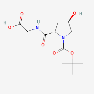 molecular formula C12H20N2O6 B14895012 (Boc-trans-4-hydroxy-L-prolyl)-glycine 