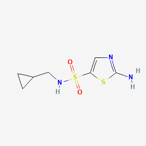 2-amino-N-(cyclopropylmethyl)thiazole-5-sulfonamide