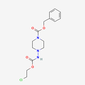 molecular formula C15H20ClN3O4 B14895088 Benzyl 4-(((2-chloroethoxy)carbonyl)amino)piperazine-1-carboxylate 