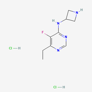 N-(azetidin-3-yl)-6-ethyl-5-fluoropyrimidin-4-amine dihydrochloride