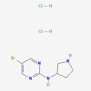 5-bromo-N-(pyrrolidin-3-yl)pyrimidin-2-amine dihydrochloride