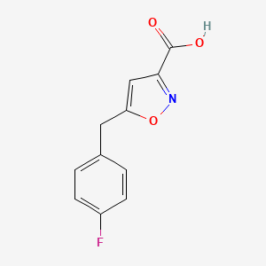 5-(4-Fluorobenzyl)isoxazole-3-carboxylic acid