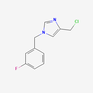 4-(chloromethyl)-1-(3-fluorobenzyl)-1H-imidazole