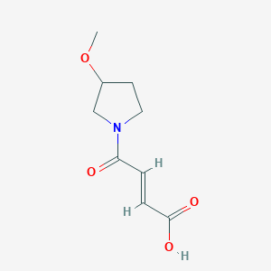 (E)-4-(3-methoxypyrrolidin-1-yl)-4-oxobut-2-enoic acid