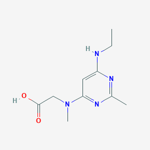 N-(6-(ethylamino)-2-methylpyrimidin-4-yl)-N-methylglycine