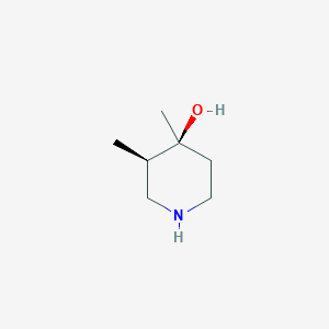 molecular formula C7H15NO B14895301 (3R,4S)-3,4-Dimethylpiperidin-4-ol 