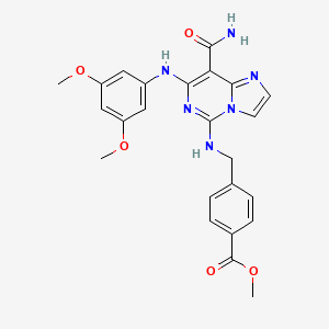 molecular formula C24H24N6O5 B14895319 Imidazo[1,2-c]pyrimidine-8-carboxamide, 10t 