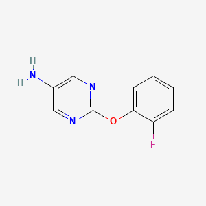 molecular formula C10H8FN3O B1489535 2-(2-Fluorophenoxy)pyrimidin-5-amine CAS No. 1251113-18-4