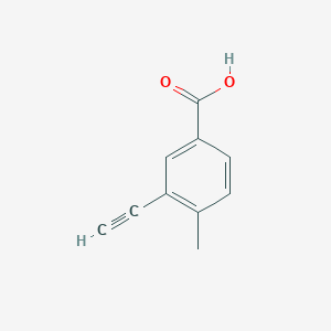 molecular formula C10H8O2 B1489538 3-Ethynyl-4-methylbenzoic acid CAS No. 1001203-03-7