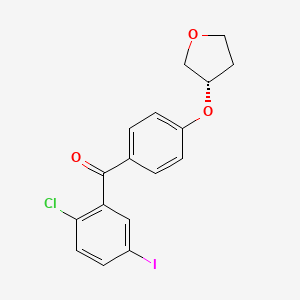 (S)-(2-chloro-5-iodophenyl)(4-((tetrahydrofuran-3-yl)oxy)phenyl)methanone