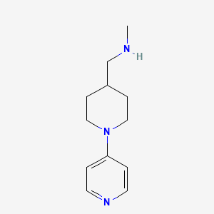 molecular formula C12H19N3 B1489540 Methyl({[1-(pyridin-4-yl)piperidin-4-yl]methyl})amine CAS No. 392330-25-5
