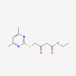 Ethyl 4-[(4,6-dimethylpyrimidin-2-yl)sulfanyl]-3-oxobutanoate