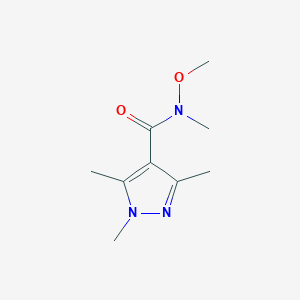 N-methoxy-N,1,3,5-tetramethyl-1H-pyrazole-4-carboxamide