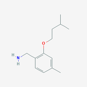 [4-Methyl-2-(3-methylbutoxy)phenyl]methanamine