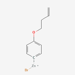 molecular formula C10H11BrOZn B14895546 4-(3-Buten-1-oxy)phenylZinc bromide 