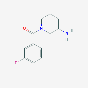 molecular formula C13H17FN2O B1489556 (3-Aminopiperidin-1-yl)(3-fluoro-4-methylphenyl)methanone CAS No. 1305859-83-9