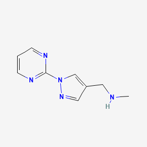 methyl({[1-(pyrimidin-2-yl)-1H-pyrazol-4-yl]methyl})amine