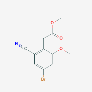 Methyl 4-bromo-2-cyano-6-methoxyphenylacetate