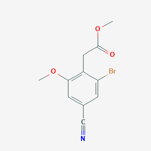 Methyl 2-bromo-4-cyano-6-methoxyphenylacetate