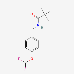 molecular formula C13H17F2NO2 B14895677 n-(4-(Difluoromethoxy)benzyl)pivalamide 