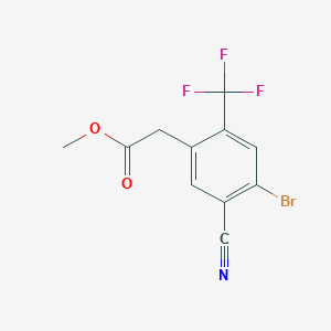 Methyl 4-bromo-5-cyano-2-(trifluoromethyl)phenylacetate