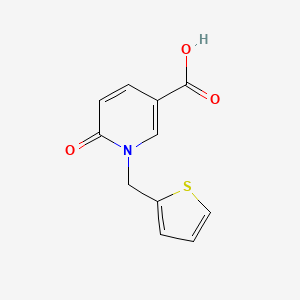 6-Oxo-1-(thiophen-2-ylmethyl)-1,6-dihydropyridine-3-carboxylic acid