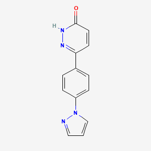 3-(4-pyrazol-1-ylphenyl)-1H-pyridazin-6-one