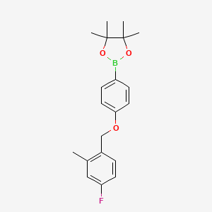 2-[4-(4-Fluoro-2-methylbenzyloxy)-phenyl]-4,4,5,5-tetramethyl-[1,3,2]dioxaborolane