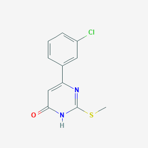 6-(3-chlorophenyl)-2-(methylthio)pyrimidin-4(3H)-one