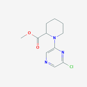 molecular formula C11H14ClN3O2 B1489592 Methyl 1-(6-chloropyrazin-2-yl)piperidine-2-carboxylate CAS No. 1288988-88-4